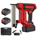 Cordless Brad Nailer Staple Gun - Complete Kit with 2 Batteries
