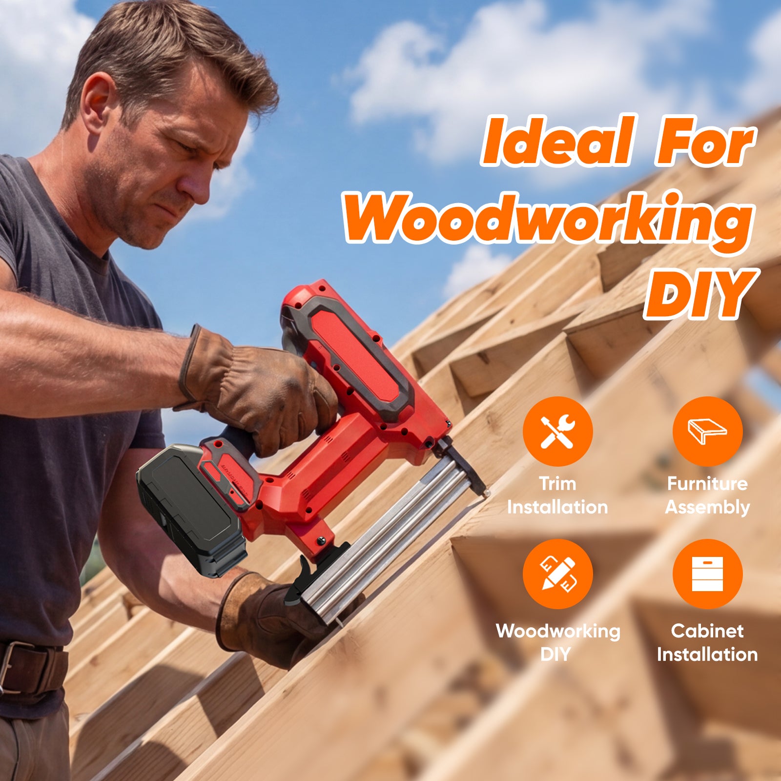 Ideal for Woodworking DIY - Trim, Furniture, Cabinet Installation